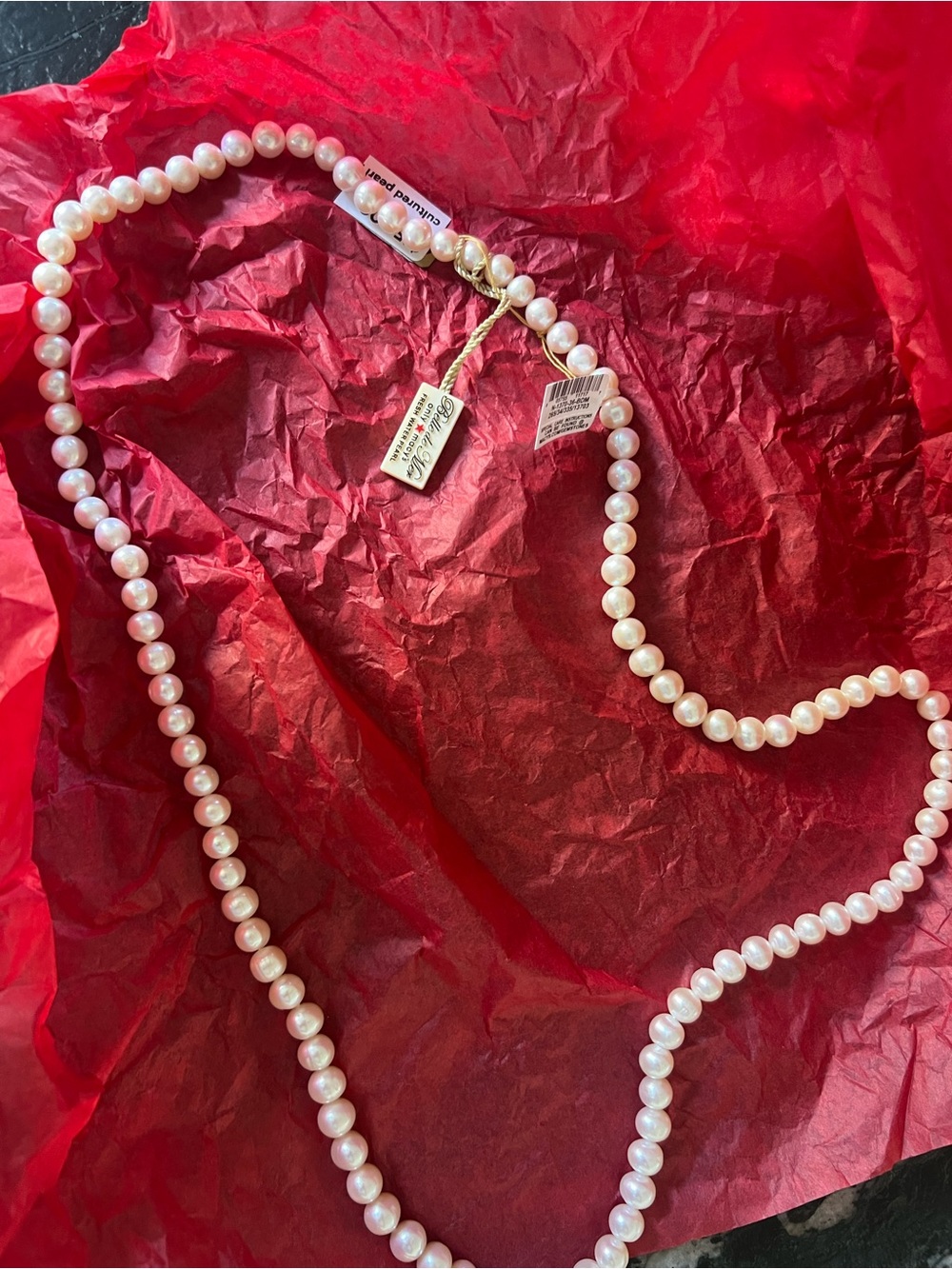 Freshwater Pearl Necklace — White Pearls
